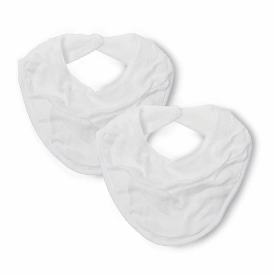 Wholesale Little Bamboo Muslin Bib 2Pk Natural