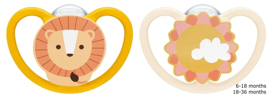 Best Nuk Space Silicone Soothers 18-36Mths 2Pk