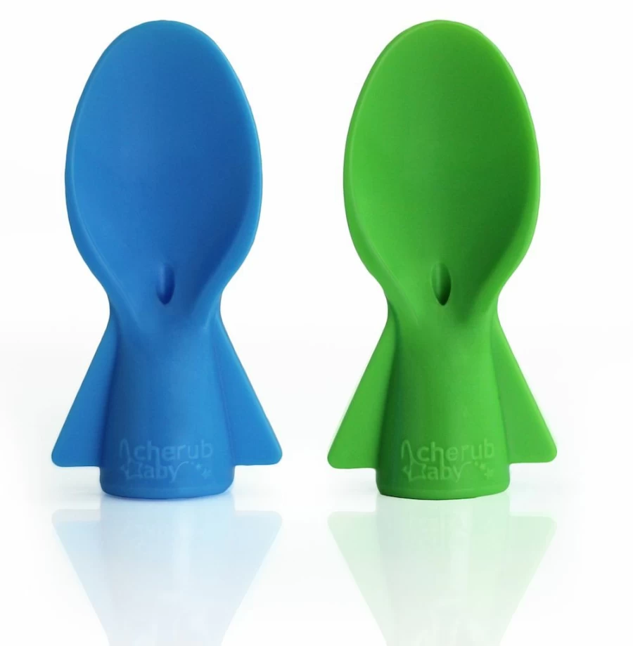 New Cherub Baby Food Pouch Spoons 2Pk