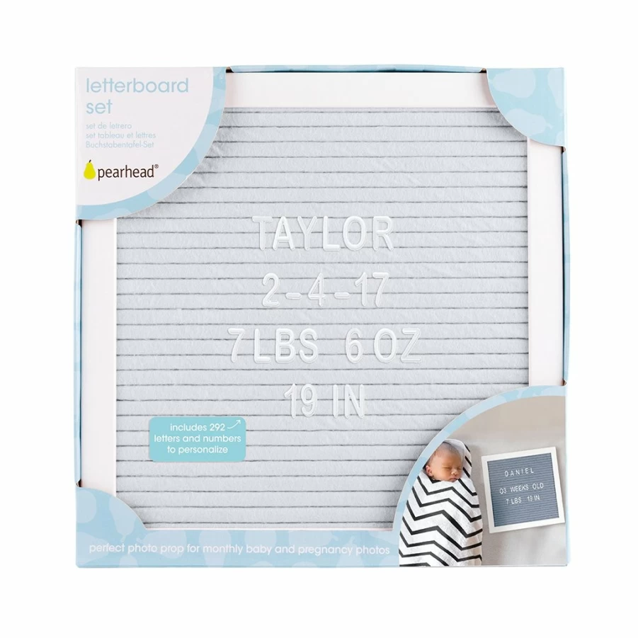 New Pearhead Letterboard Set Grey