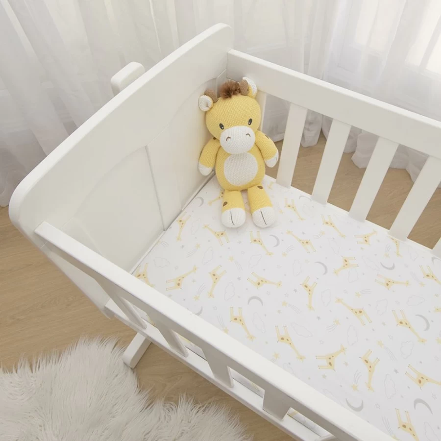 Wholesale Living Textiles Bassinet Fitted Sheets 2Pk Noah