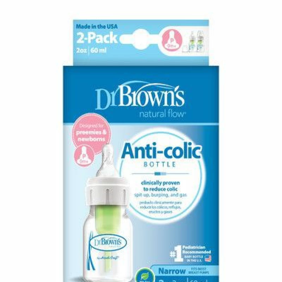 Online Dr Browns 60Ml Narrow Neck Bottle Prem Teat 2Pk