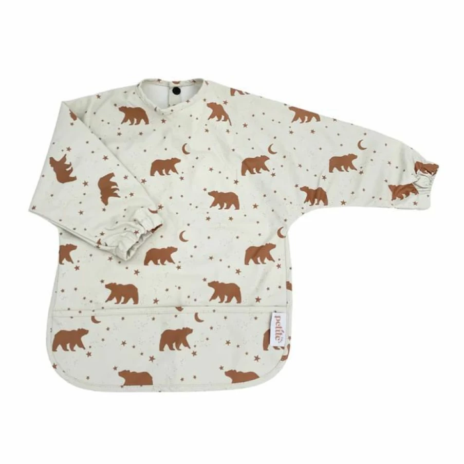Hot Petite Eats Sleeved Waterproof Baby Bib