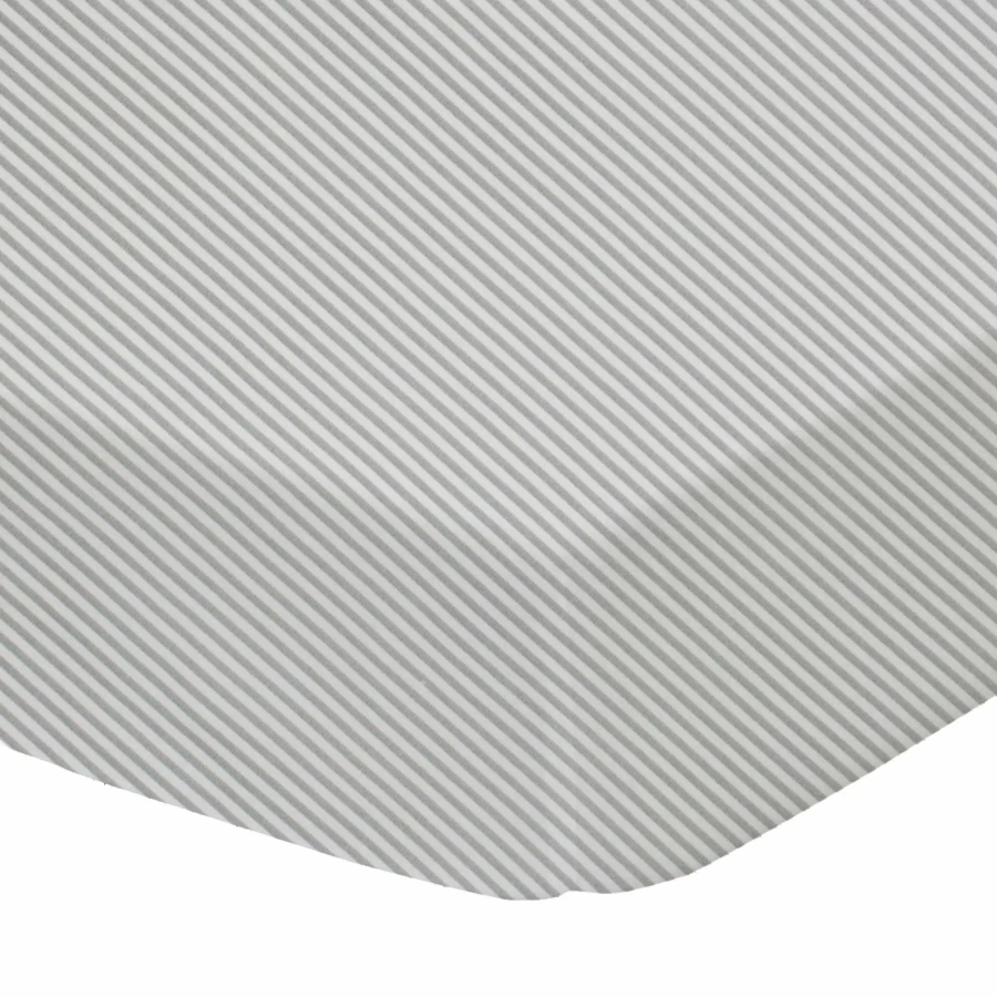 Clearance Living Textiles Jersey Cot Fitted Sheet Grey Stripe