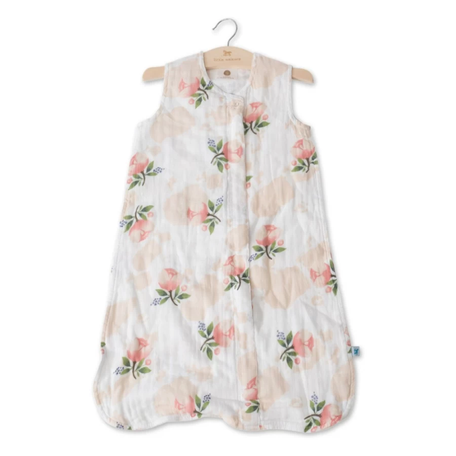 Online Little Unicorn Cotton Muslin Sleeping Bag Watercolour Roses