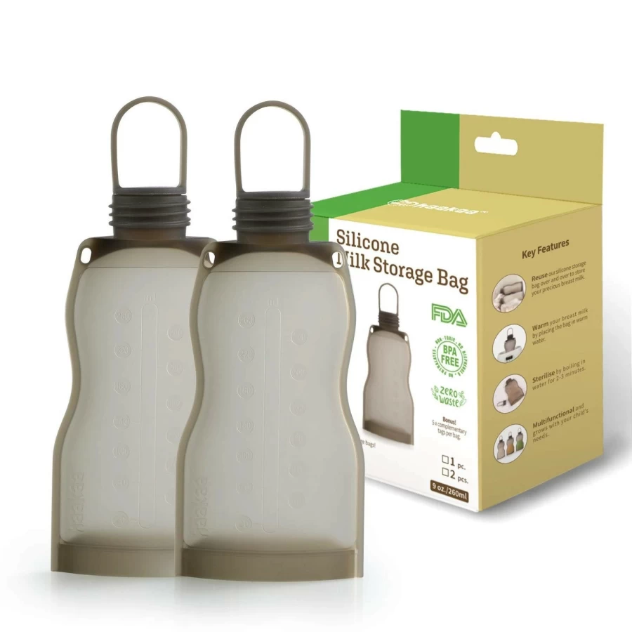 Online Haakaa Silicone Milk Storage Bag (9Oz./260Ml) 2Pk
