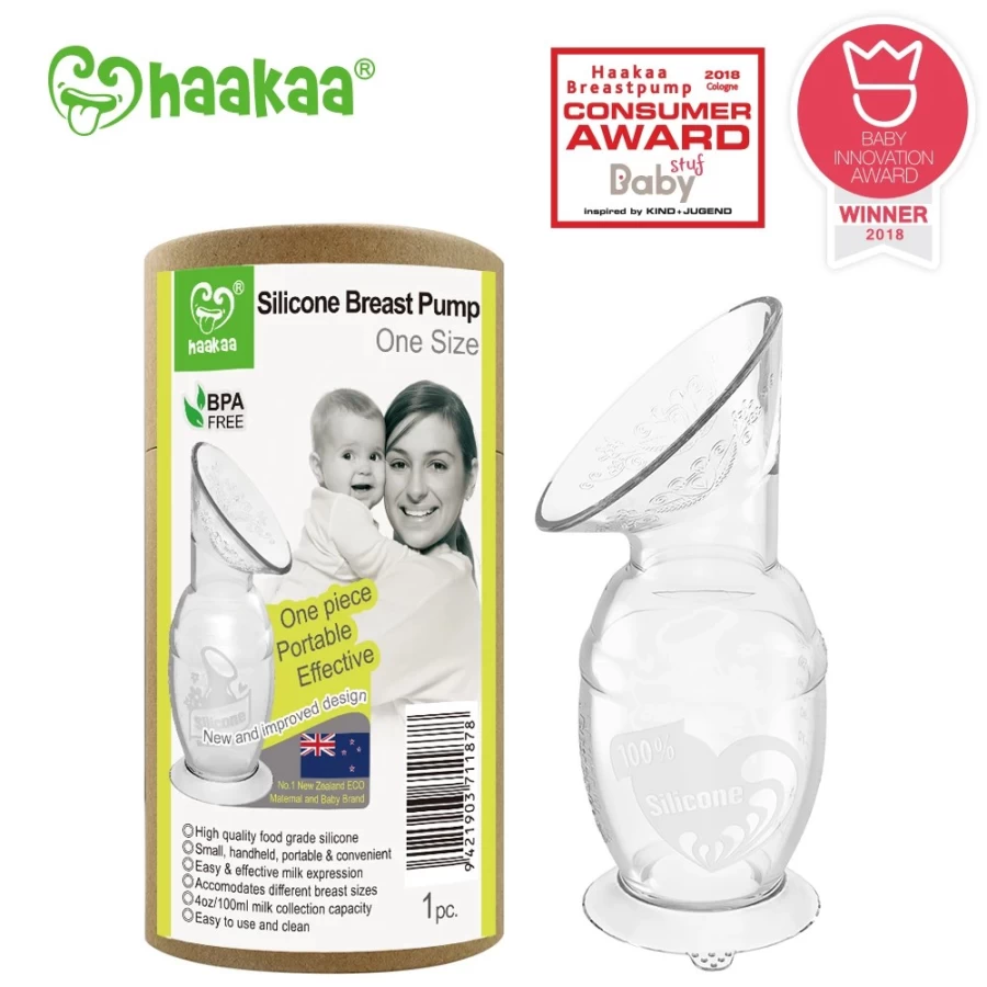 New Haakaa 100Ml Generation 2 Silicone Breast Pump (Suction Base)