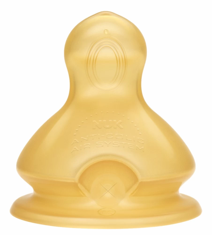 Clearance Nuk First Choice Latex Teats, Size 2, 6-18Mths Large Hole, 2 Pk