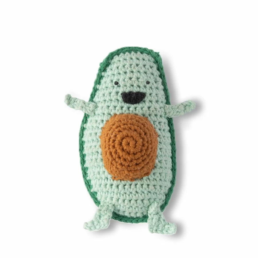 New Weegoamigo Crochet Rattle Anthony Avocado
