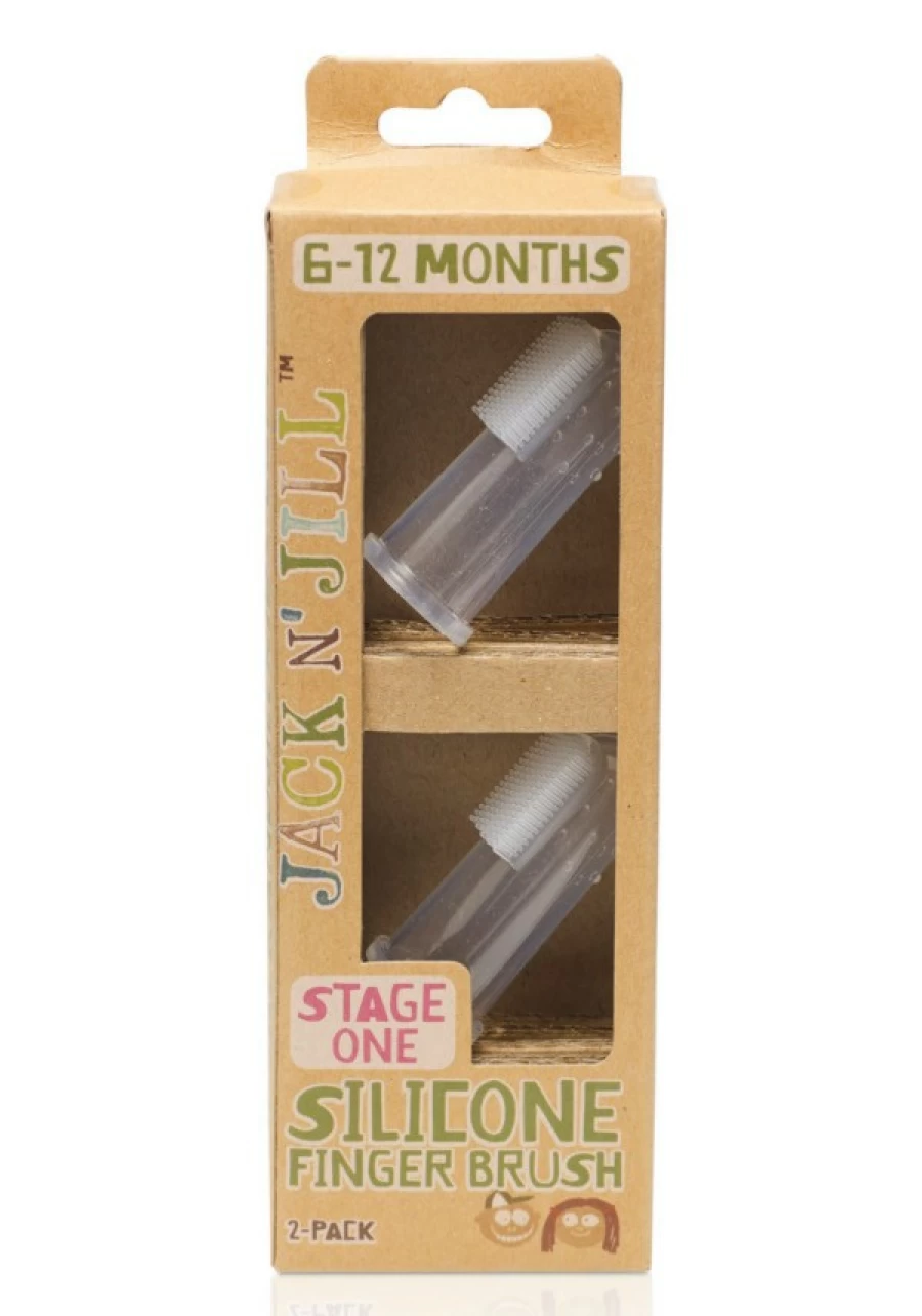 New Jack N Jill Silicone Finger Brush 2Pk