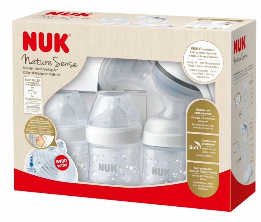 Online Nuk Nature Sense Manual Breastfeeding Set