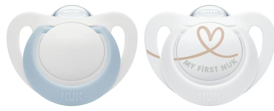 Online Nuk Star Silicone Soothers 0-2Mths 2Pk