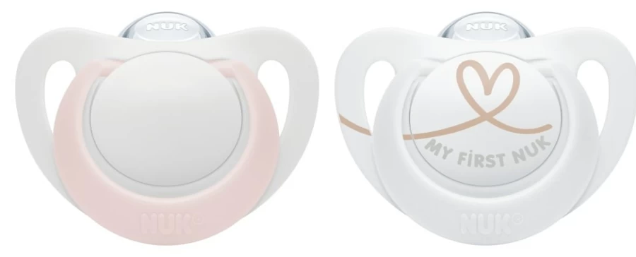 Online Nuk Star Silicone Soothers 0-2Mths 2Pk