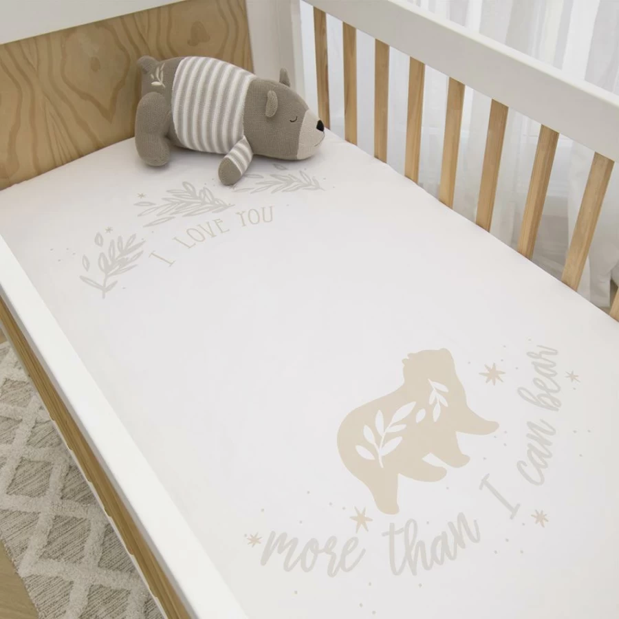 Clearance Lolli Living Cot Fitted Sheet More Than I Can Bear