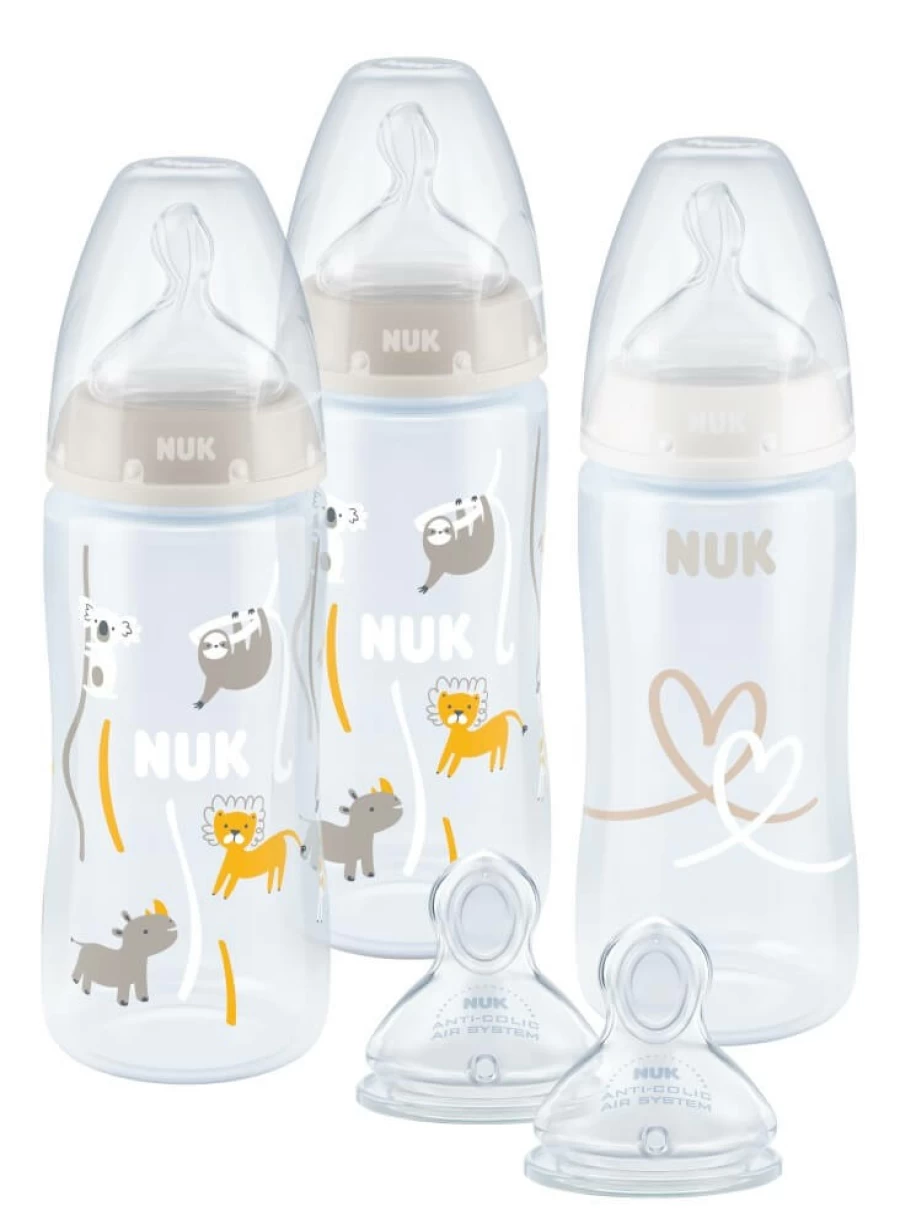Best Nuk First Choice Plus 3Pk + 2 Teat Set With Temperature Control