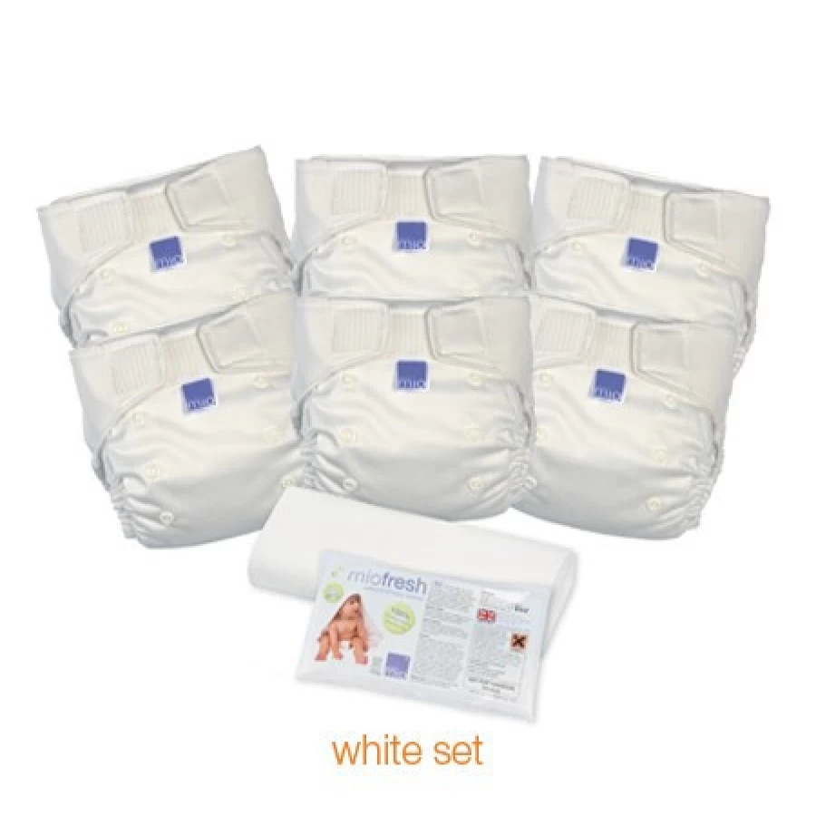 Hot Bambino Mio Solo Nappy Set White