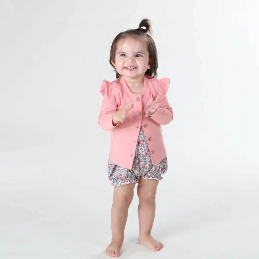 Best Little Bee Cotton Frill Cardigan Tropical Paradise