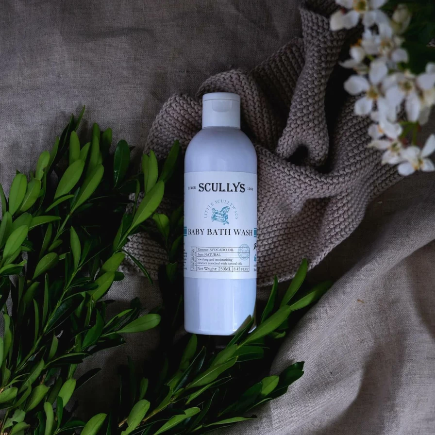 Online Scullys Baby Bath Wash 250Ml
