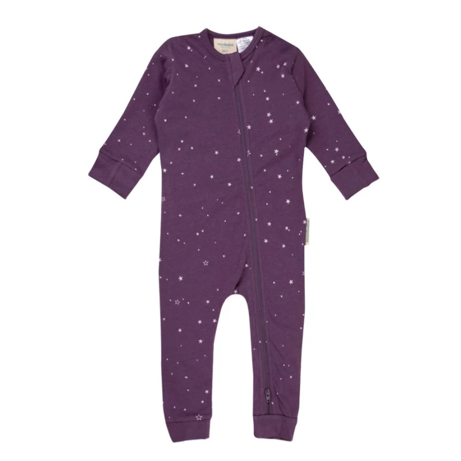 Clearance Woolbabe Merino/Organic Cotton Pyjama Suit Prints