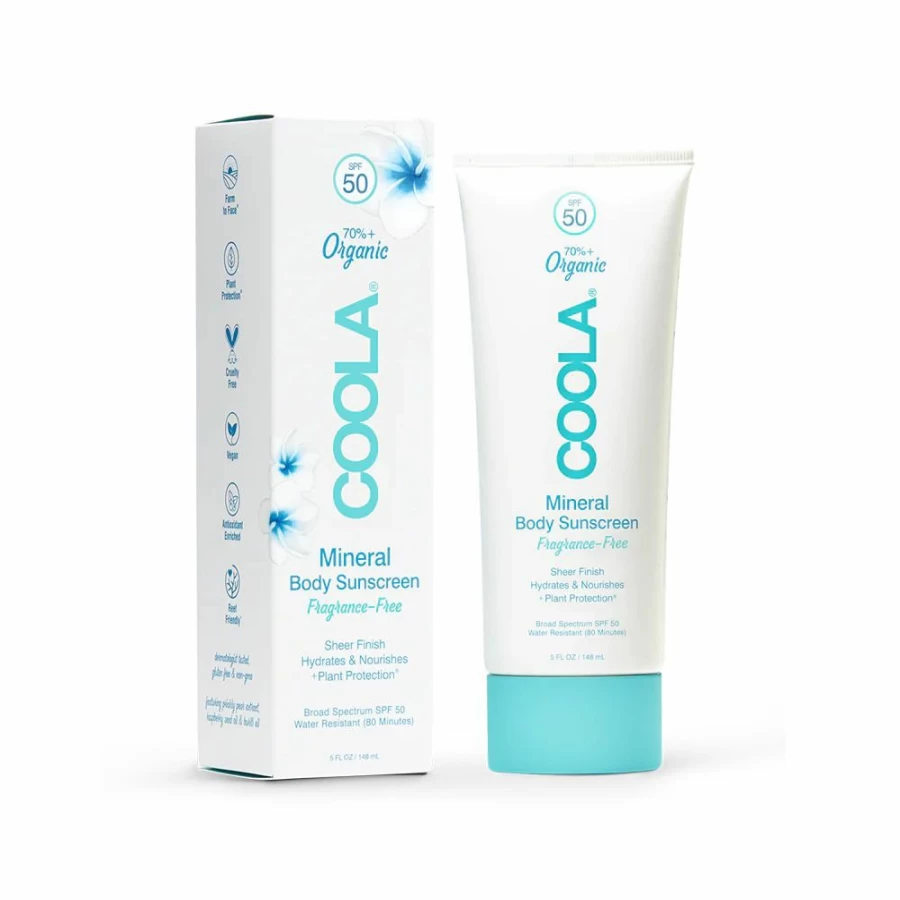 New Coola Mineral Body Sunscreen Lotion Spf50 Fragrance Free